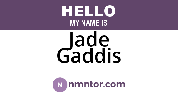 Jade Gaddis