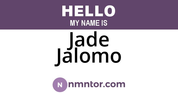 Jade Jalomo