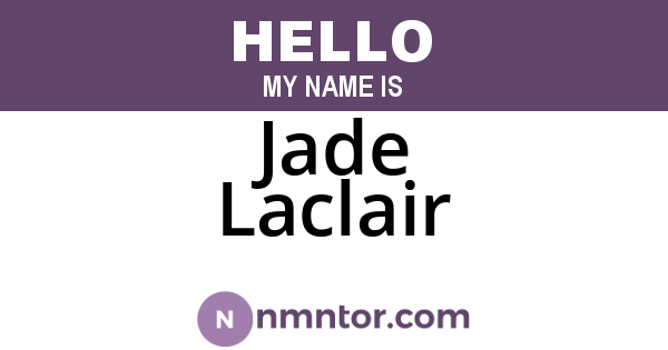Jade Laclair