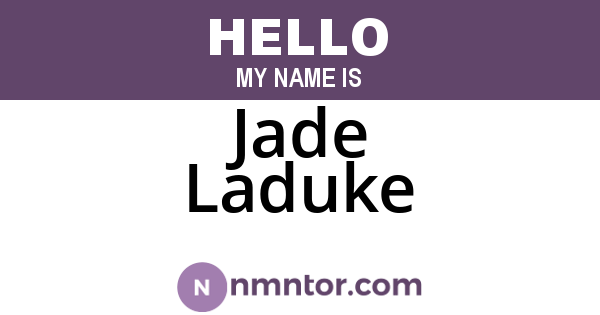 Jade Laduke