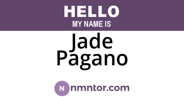 Jade Pagano