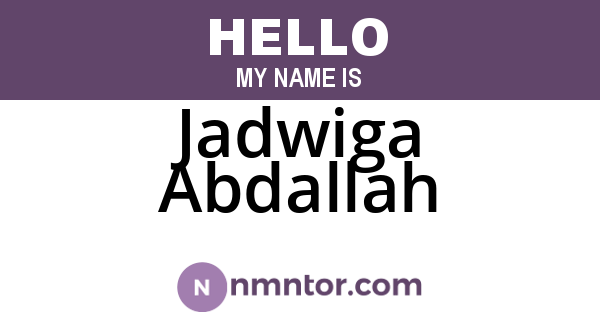 Jadwiga Abdallah