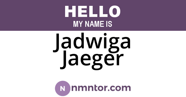 Jadwiga Jaeger