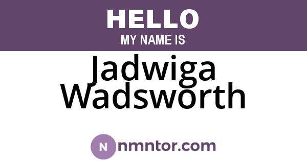 Jadwiga Wadsworth
