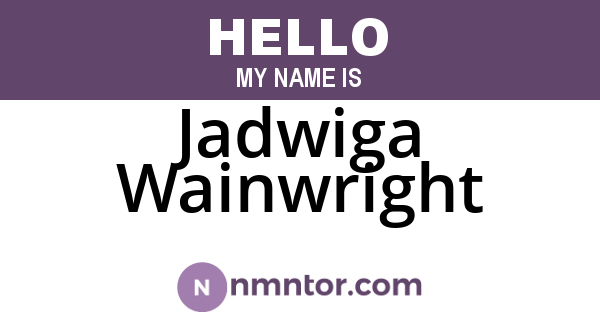 Jadwiga Wainwright