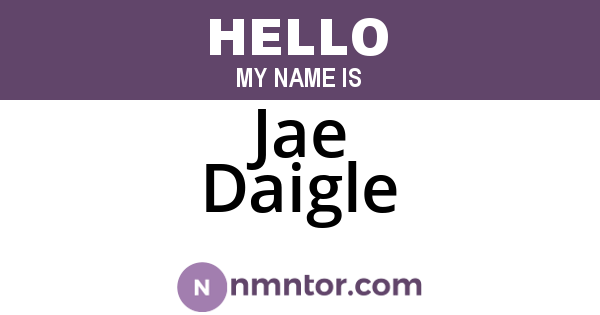 Jae Daigle