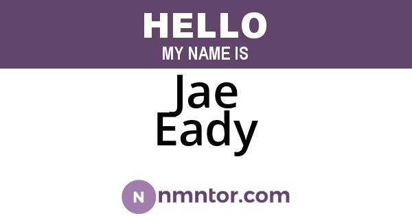 Jae Eady
