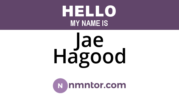 Jae Hagood