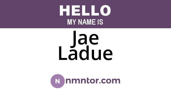 Jae Ladue