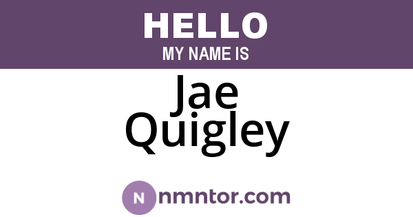 Jae Quigley