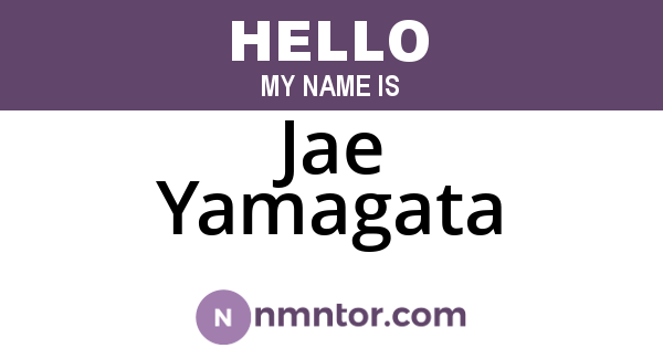 Jae Yamagata