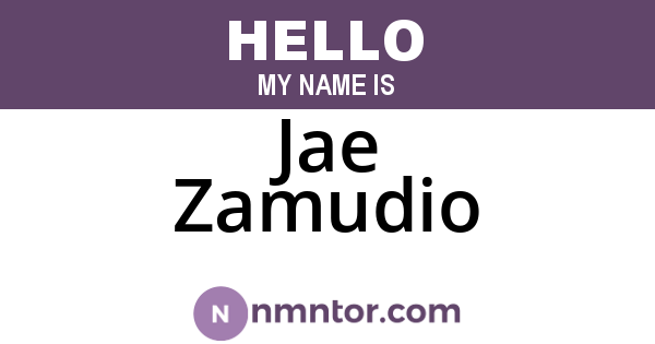 Jae Zamudio