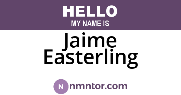 Jaime Easterling