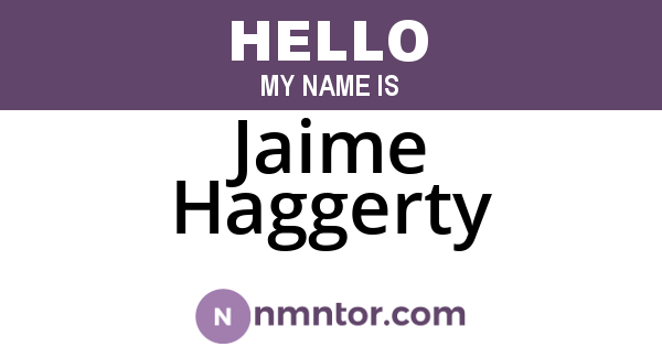 Jaime Haggerty