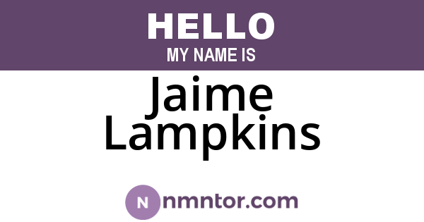 Jaime Lampkins