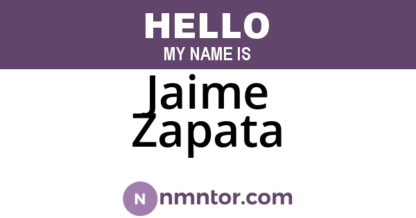 Jaime Zapata