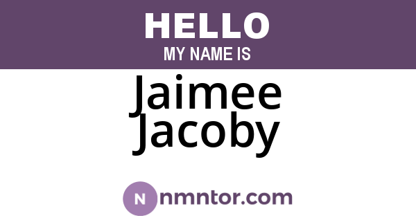 Jaimee Jacoby