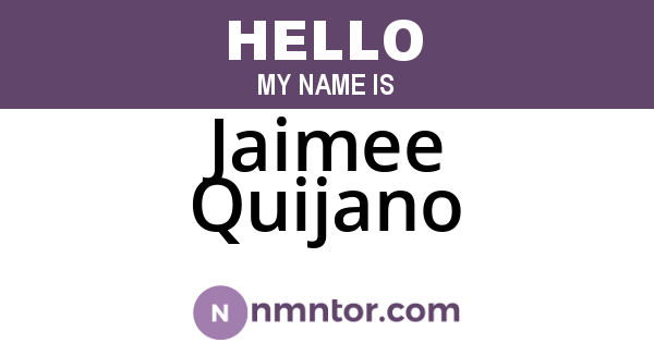 Jaimee Quijano