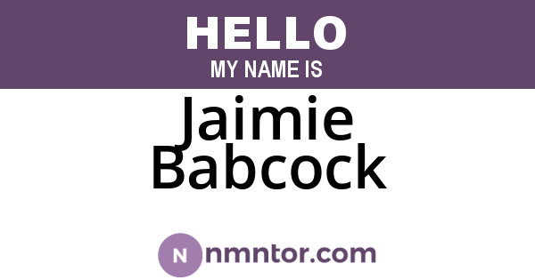 Jaimie Babcock