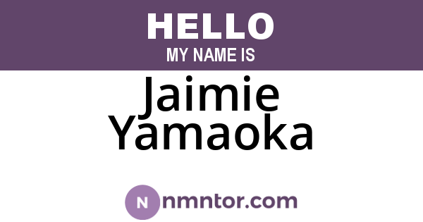 Jaimie Yamaoka
