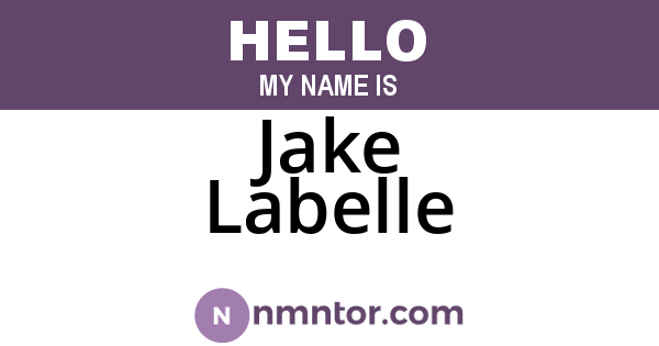 Jake Labelle