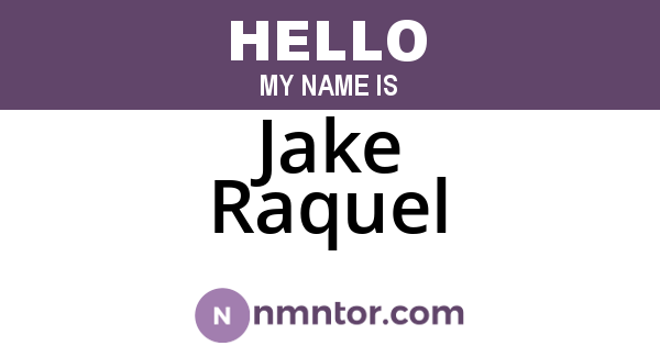 Jake Raquel
