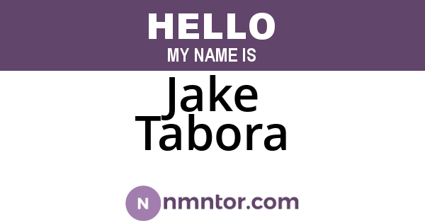 Jake Tabora