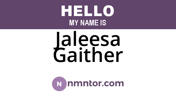 Jaleesa Gaither