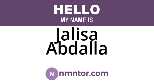 Jalisa Abdalla