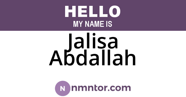 Jalisa Abdallah