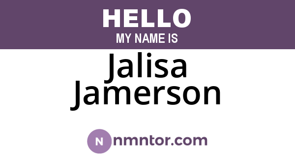 Jalisa Jamerson