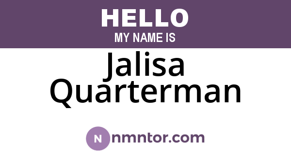 Jalisa Quarterman