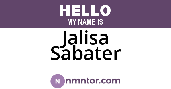 Jalisa Sabater