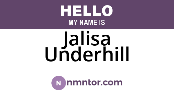 Jalisa Underhill