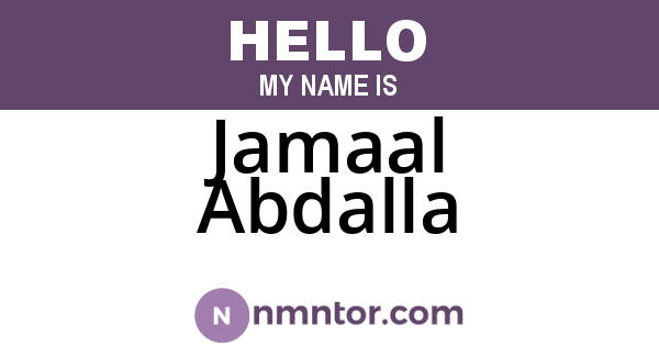 Jamaal Abdalla