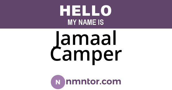 Jamaal Camper