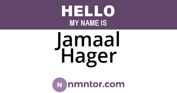 Jamaal Hager