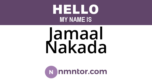 Jamaal Nakada