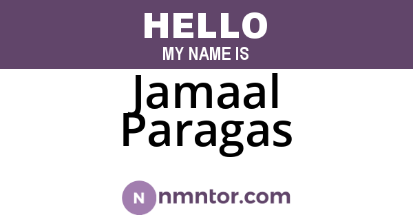 Jamaal Paragas