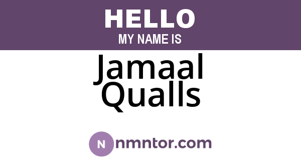 Jamaal Qualls