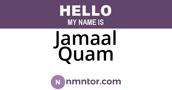Jamaal Quam