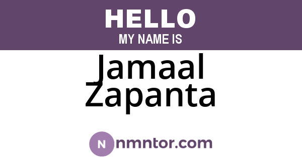 Jamaal Zapanta