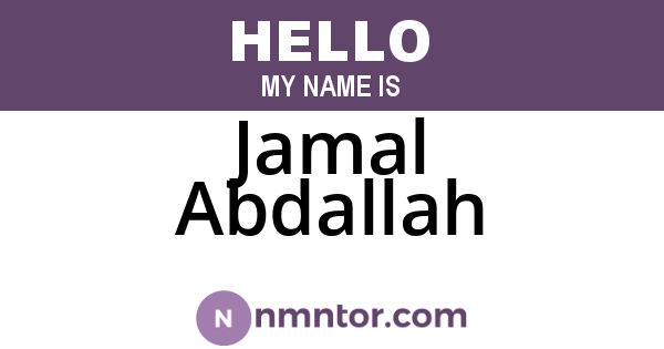 Jamal Abdallah