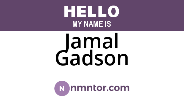 Jamal Gadson