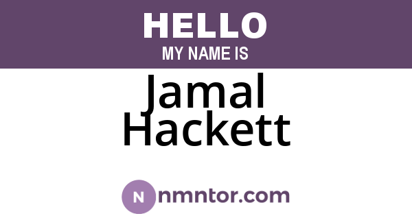 Jamal Hackett