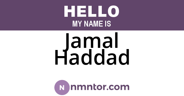 Jamal Haddad