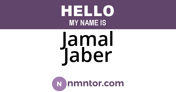 Jamal Jaber
