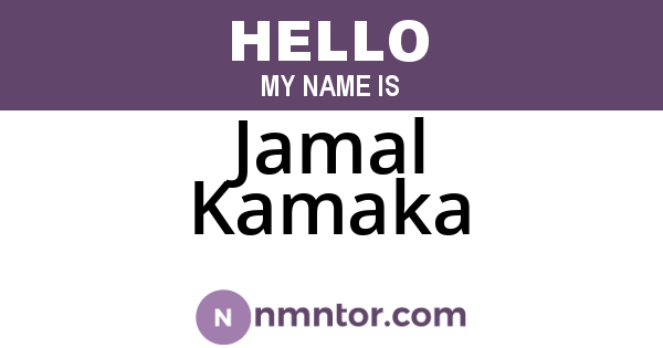 Jamal Kamaka