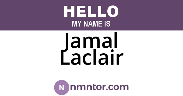 Jamal Laclair