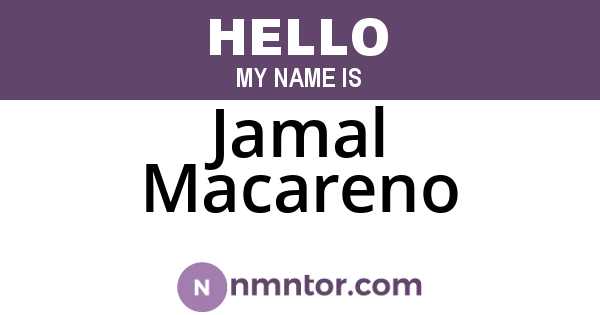 Jamal Macareno